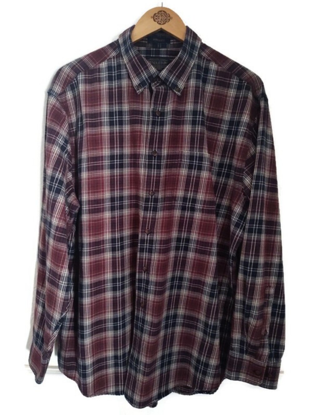 Authentic Plaid Pendleton Somerset Flannel Shirt Size XL
